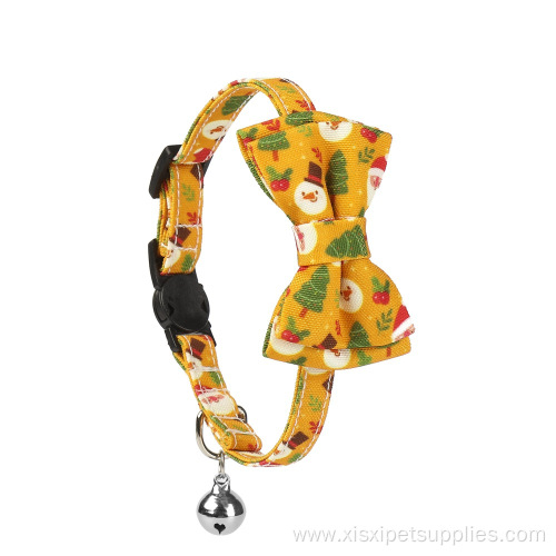 Cute Cat Collar With Bell and Bow Tie